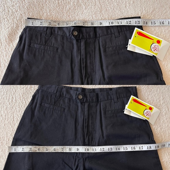 NWT 2000s Minimalist Black Cotton High Waisted Shorts 4 - Picture 9 of 11